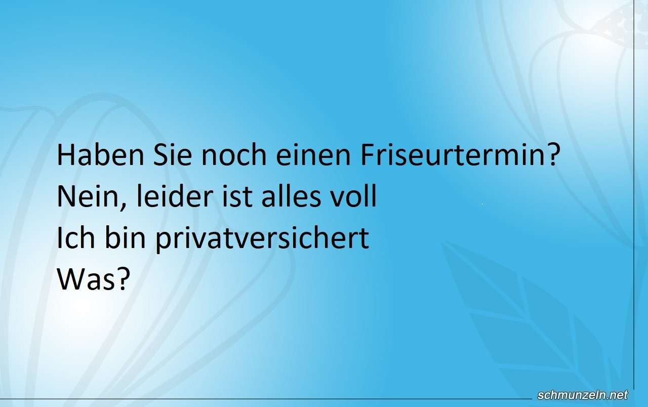 friseurtermin privatversichert