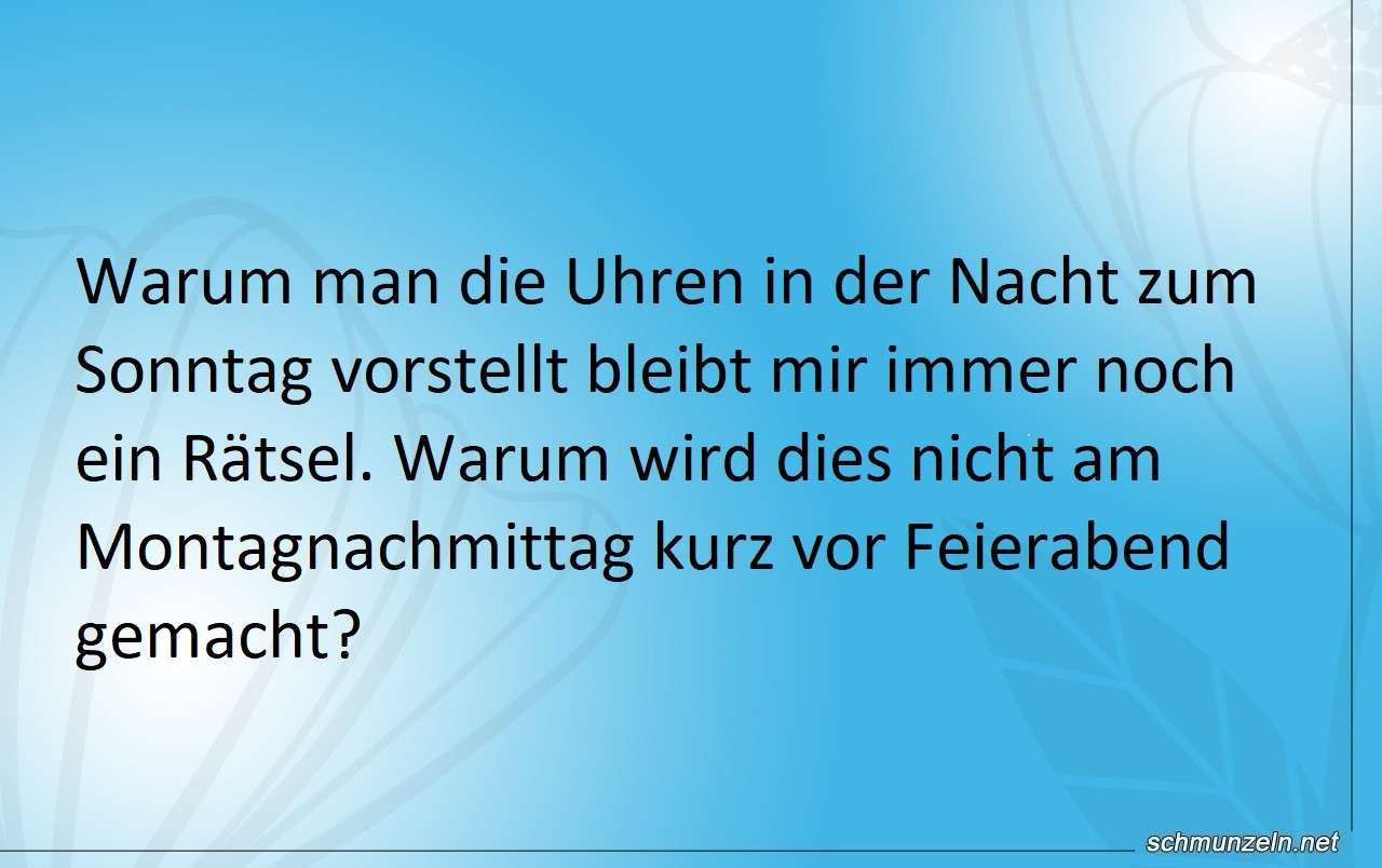 Das ewige Rätsel der Uhrumstellung uhr uhrzeitumstellung