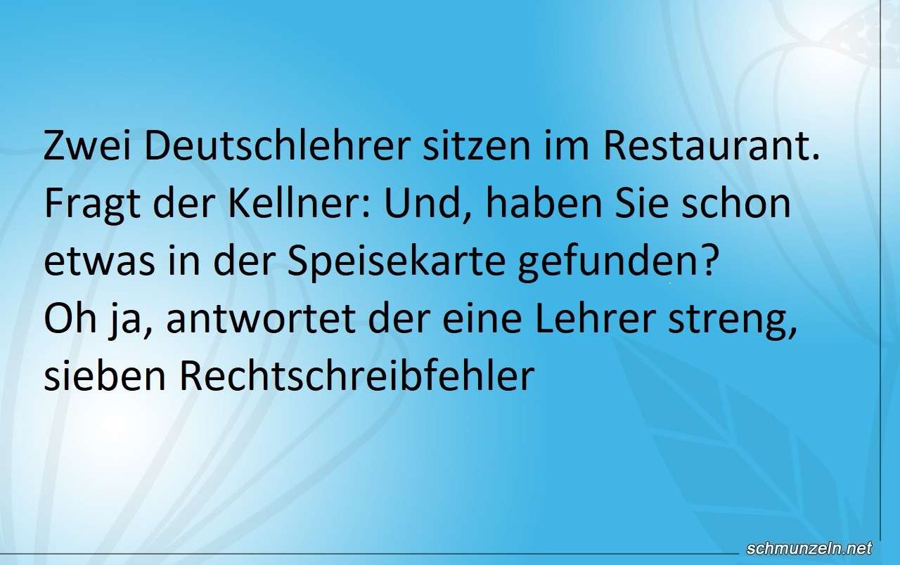 deutschlehrer restaurant