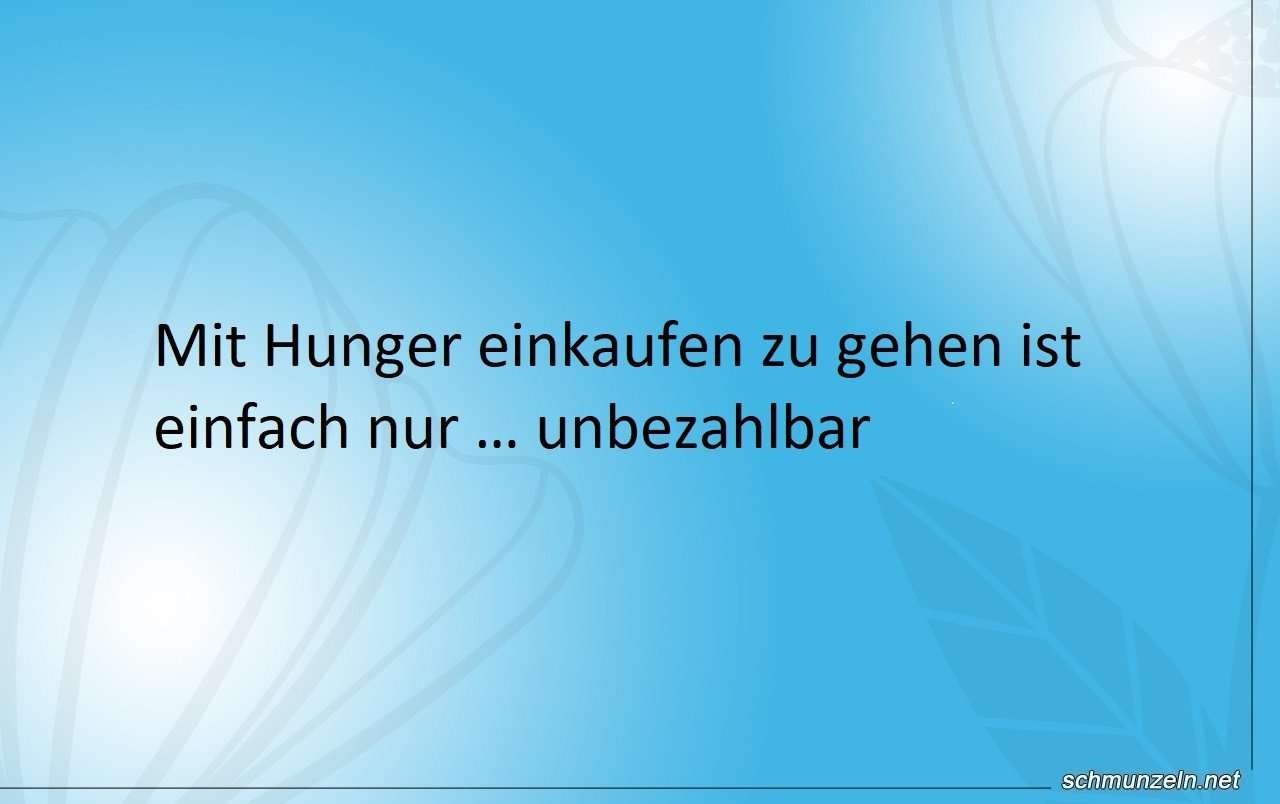 hungrig einkaufen