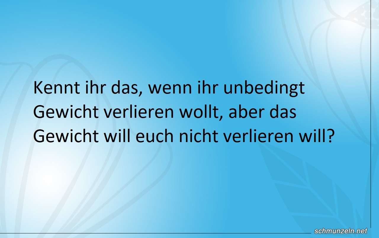 gewicht verlieren