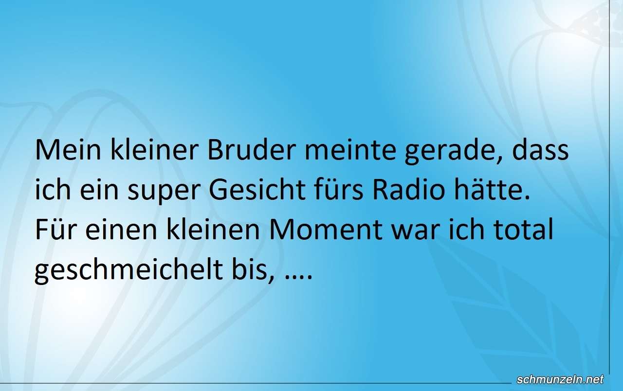 radio gesicht