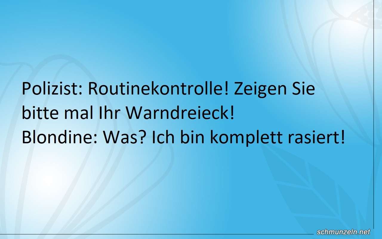 verkehrskontrolle rasiert