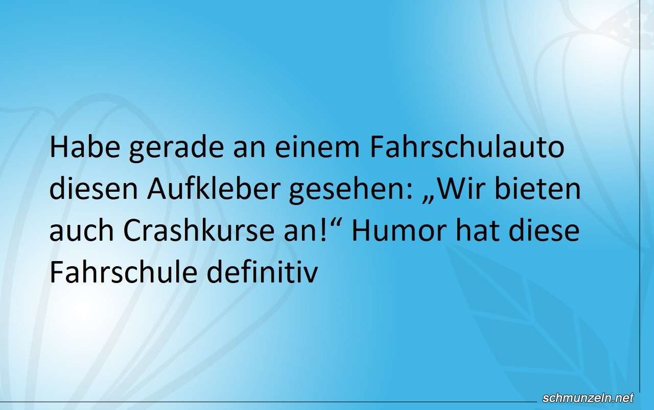 fahrschule humor