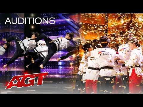 Golden Buzzer: World Taekwondo Demonstration Team Shocks the Judges - America's Got Talent 2021 golden buzzer