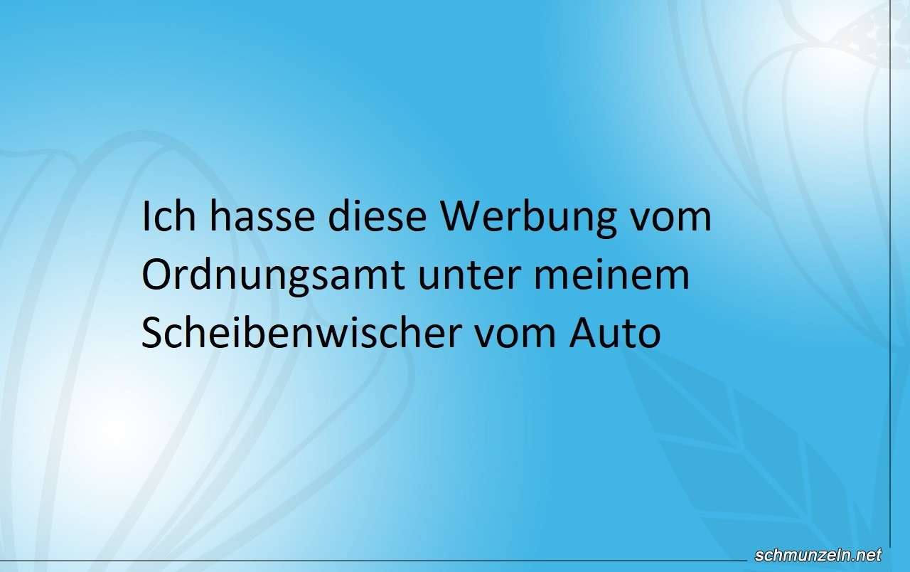 werbung ordnungsamt