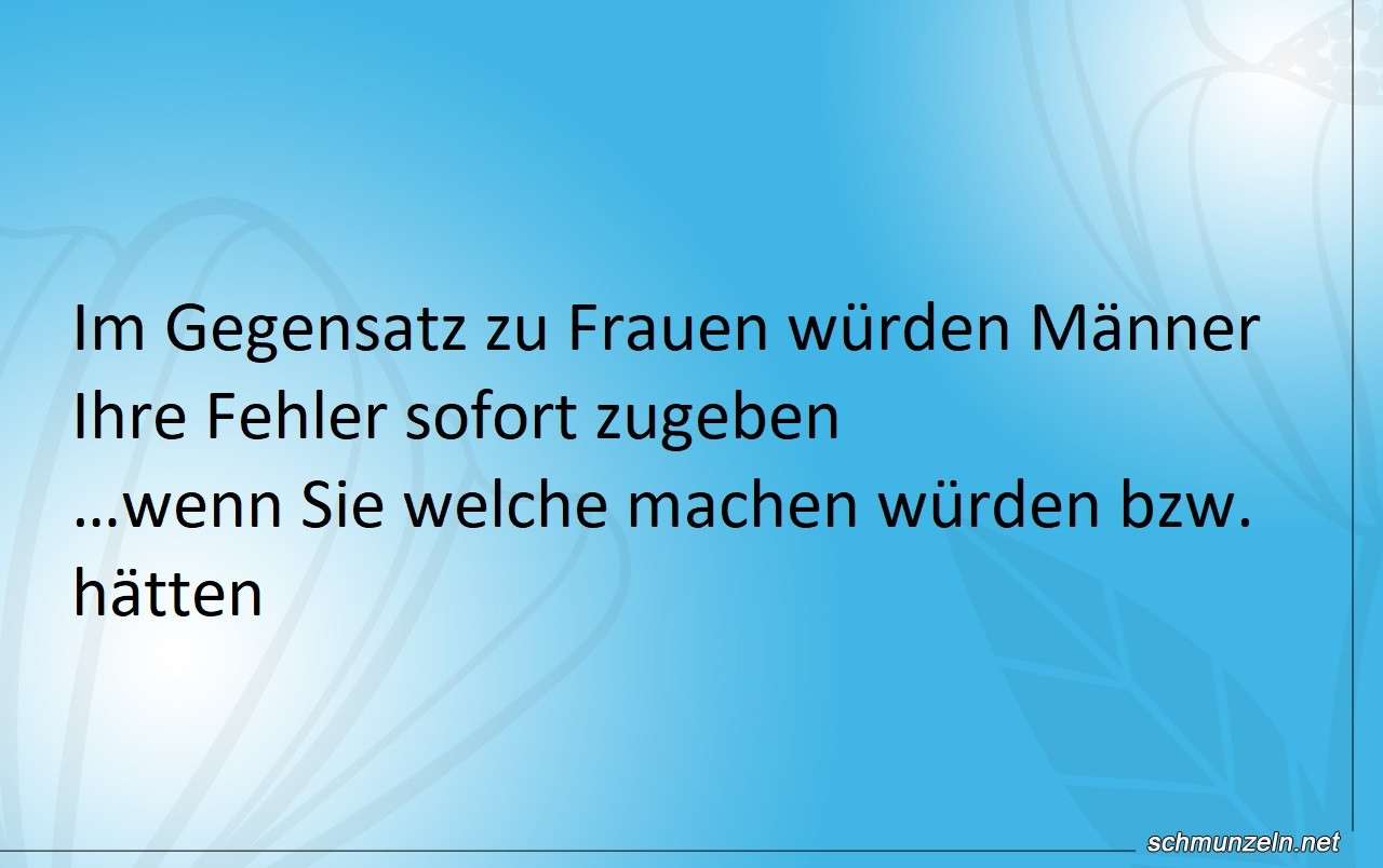 MAENNER FEHLERZUGEBEN
