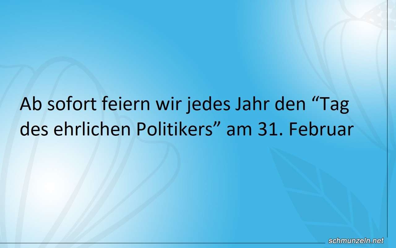 ehrlicher politiker