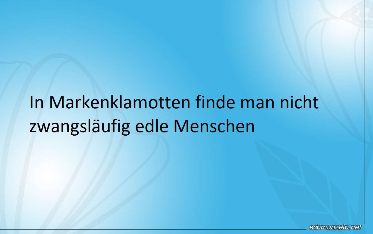 klamotte menschen