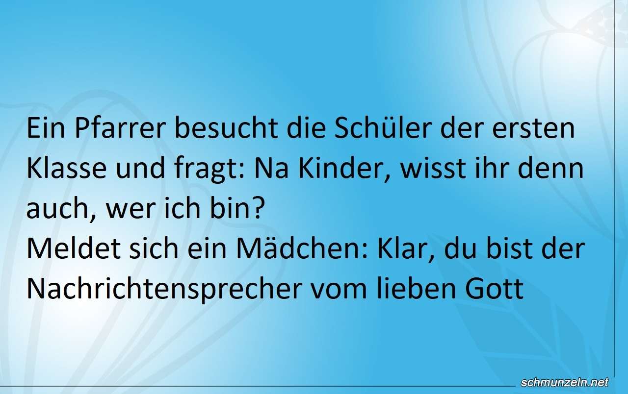 Ein Pfarrer besucht die Schüler der ersten Klasse nachrichtensprecher gott