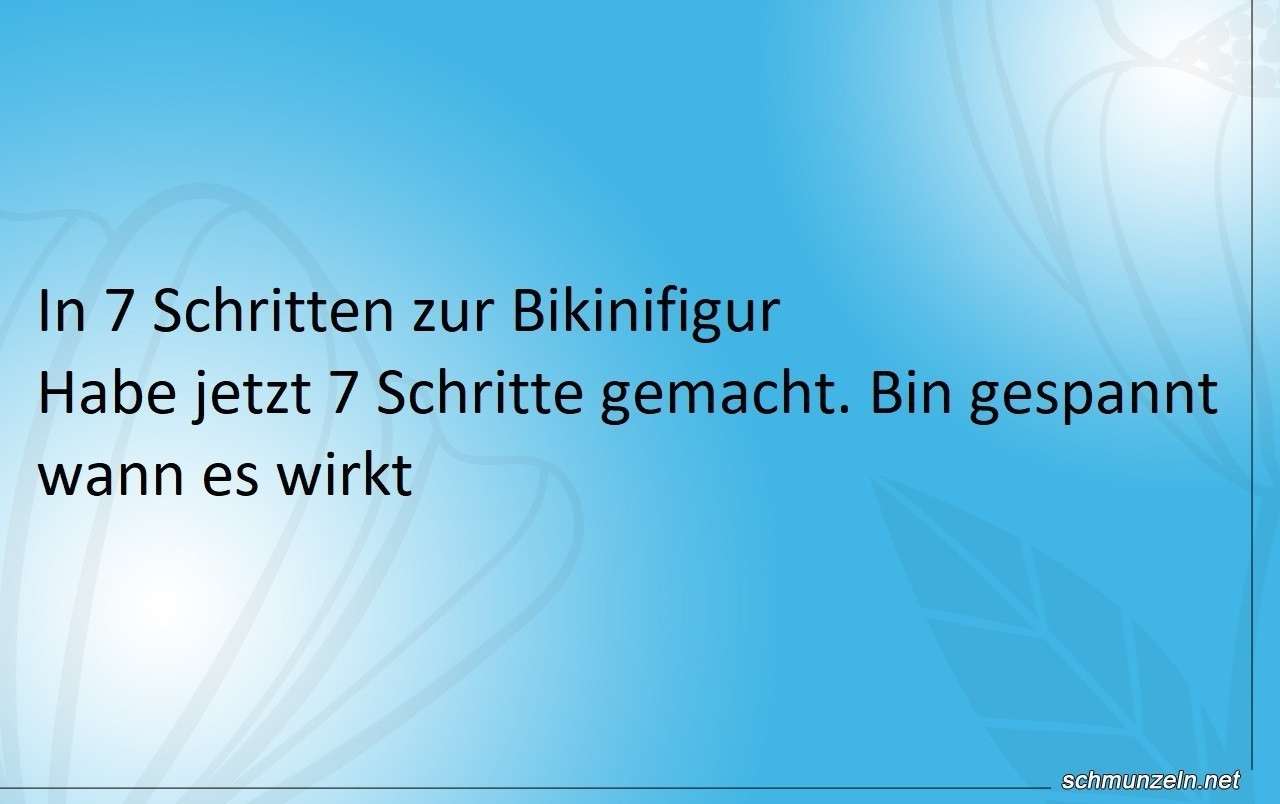 schritte bikinifigur