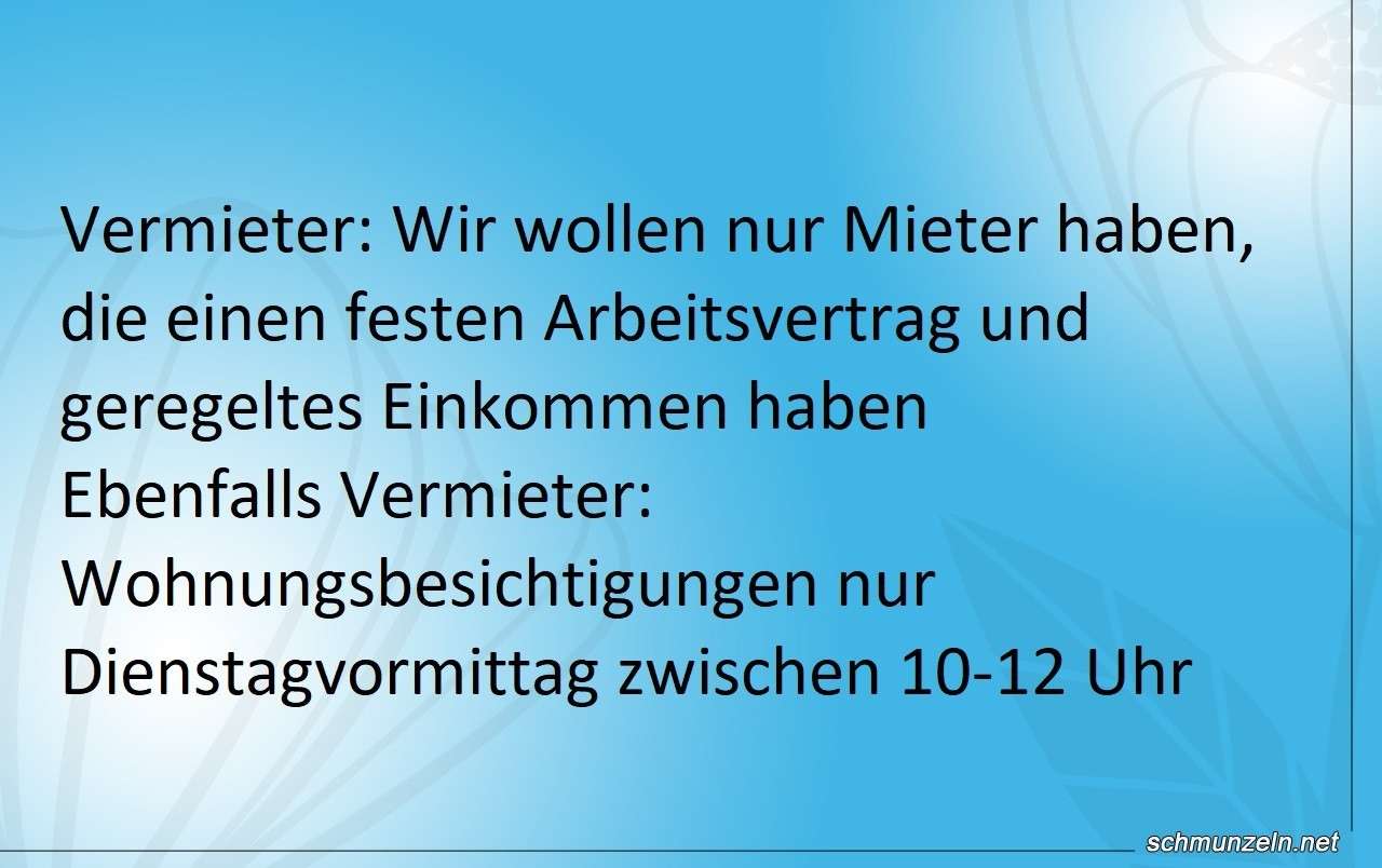 vermieter wuensche