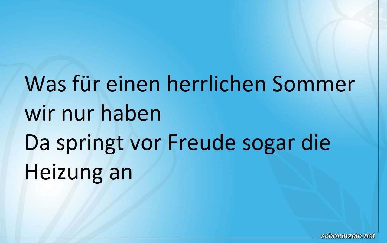 sommer heizung