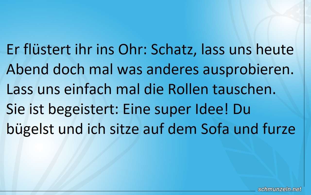 Lass uns einfach mal die Rollen tauschen rollen tauschen