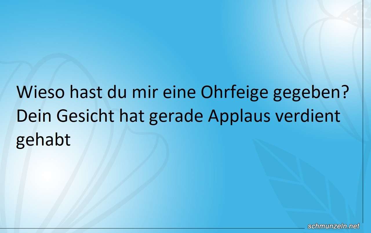 ohrfeige geben