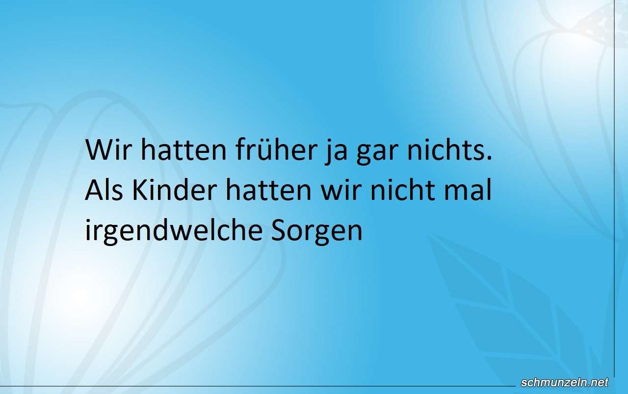 sorgenfrei leben