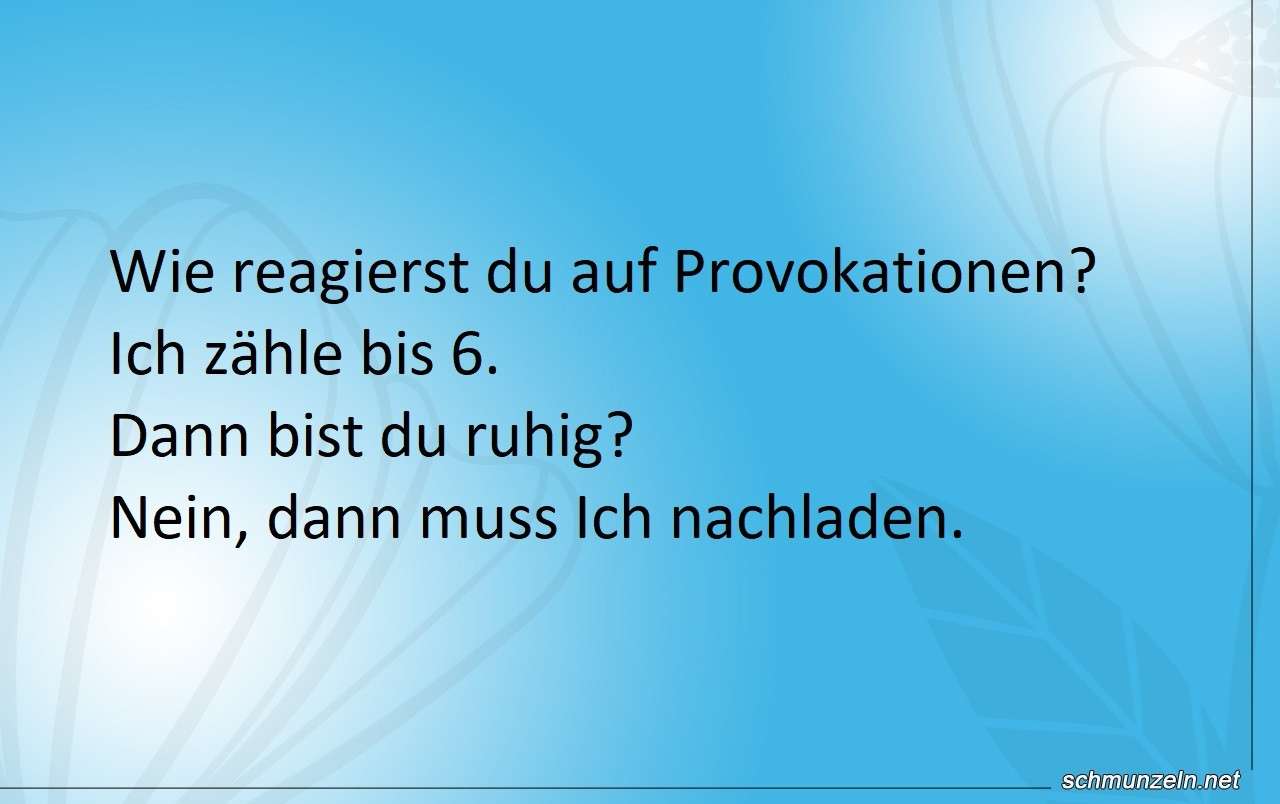 provokation umgang