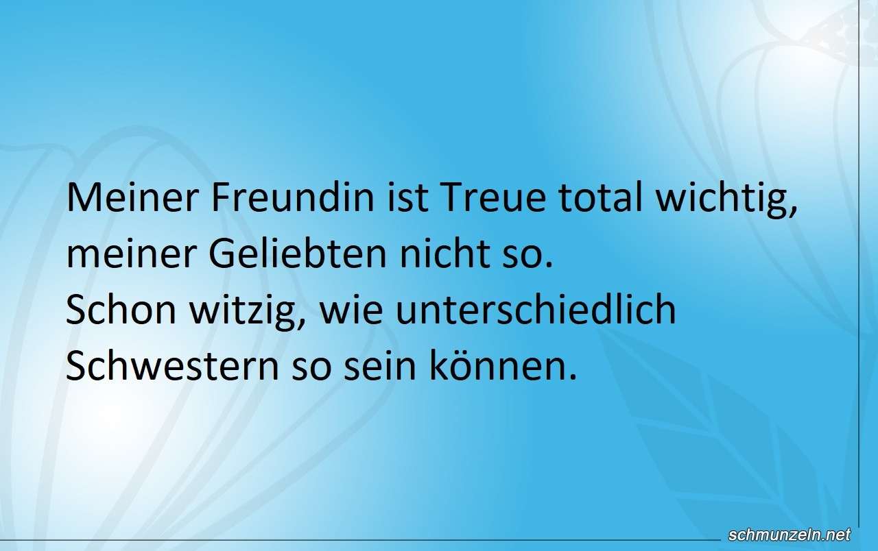 Treue Schwestern vs. Untreue Schwestern unterschied schwester