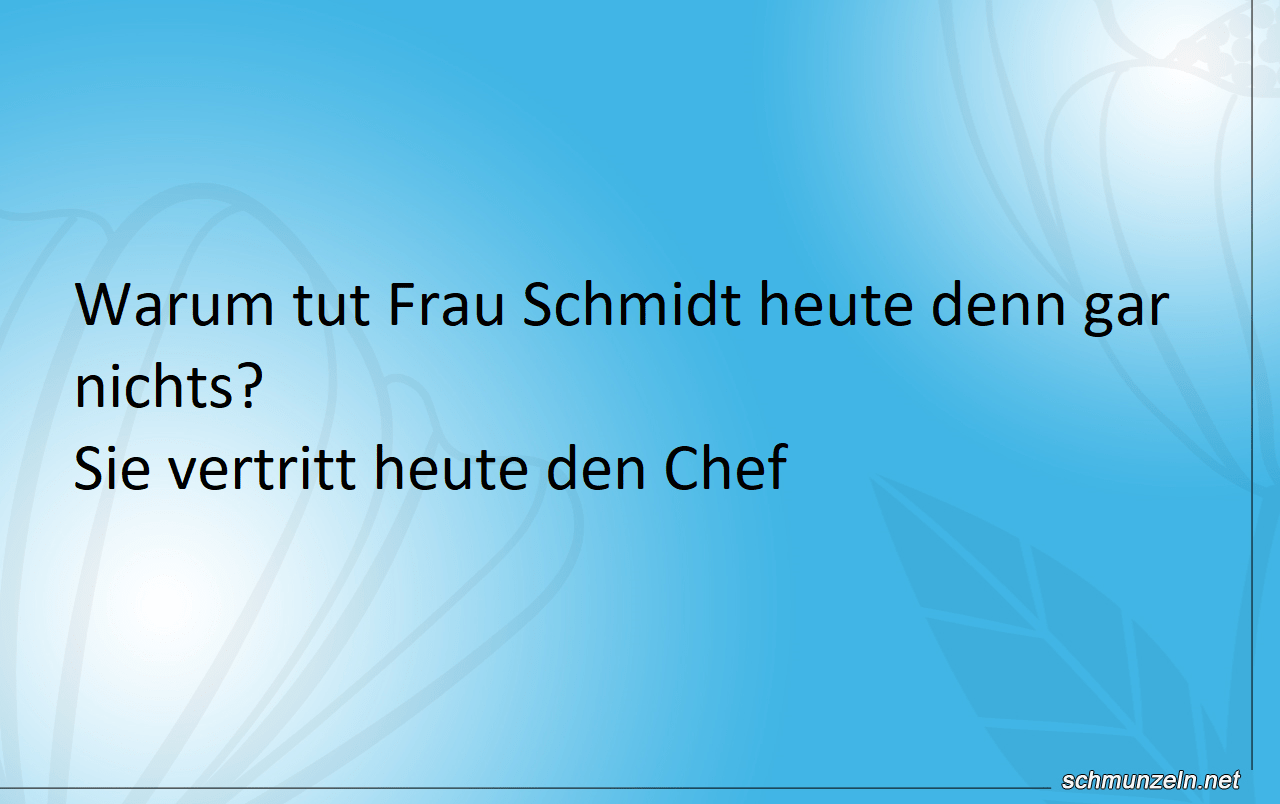 chef vertreten