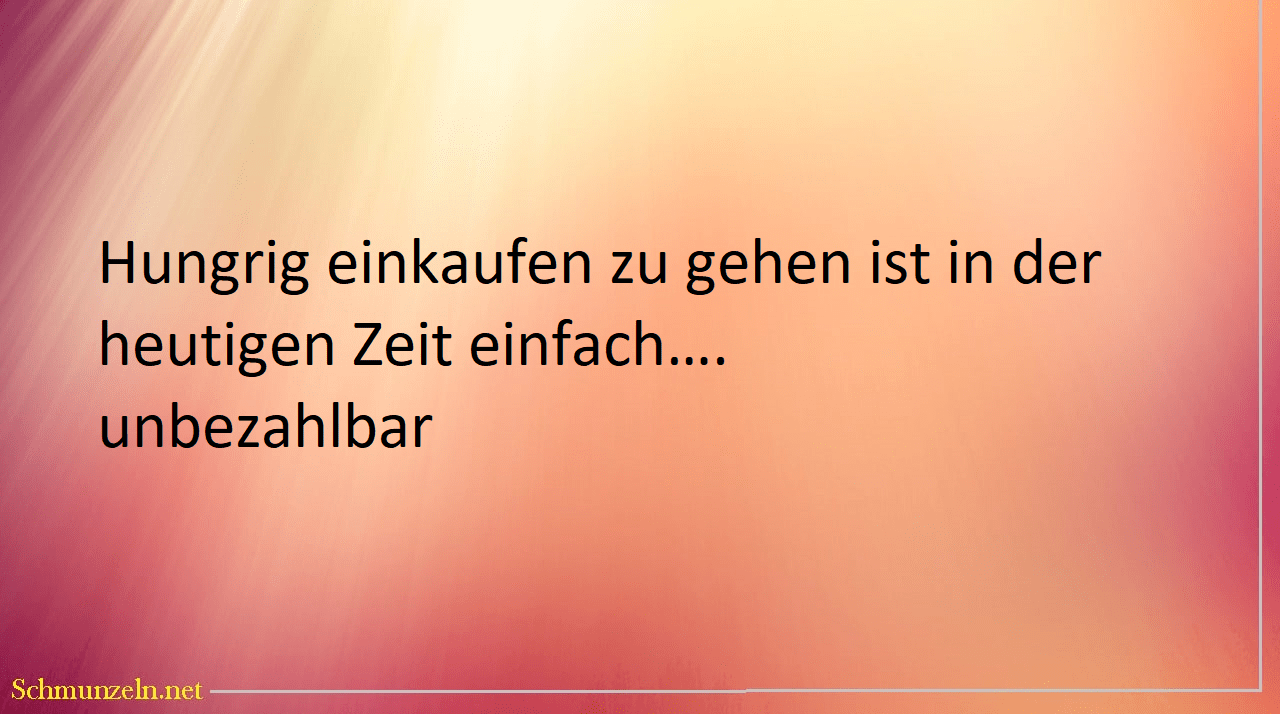 hungrig einkaufen