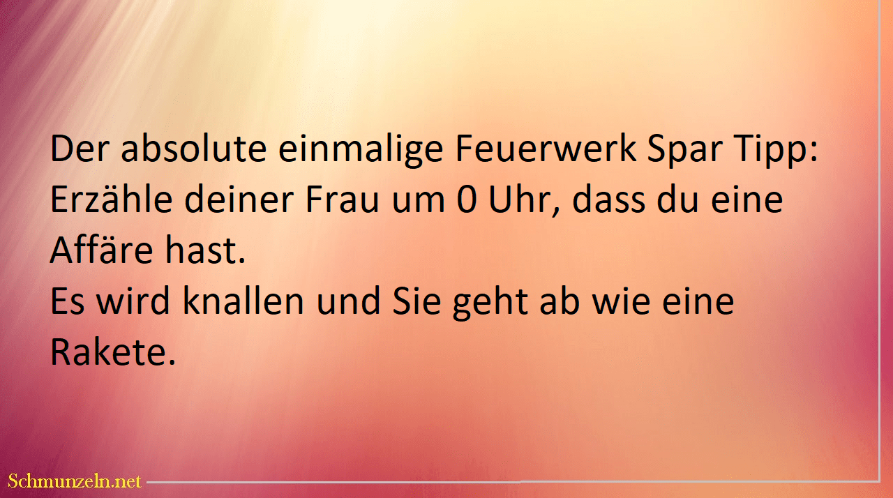 feuerwerk sparen