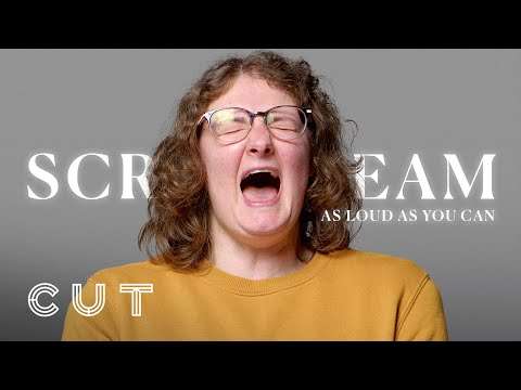 100 Menschen schreien so laut sie können 100 schreien