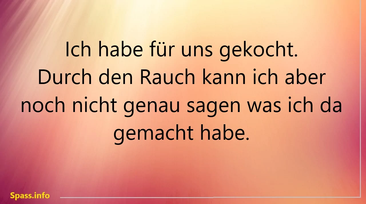habe gekocht