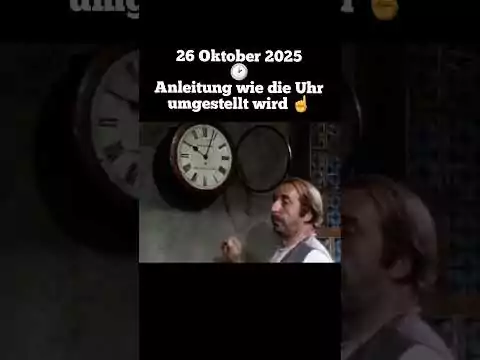 Zeitumstellung für 26. Oktober 2025 zeit umstellung