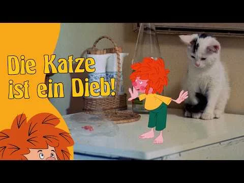 Pumuckl wird von der Katze beklaut - Meister Eder und sein Pumuckl katze-dieb